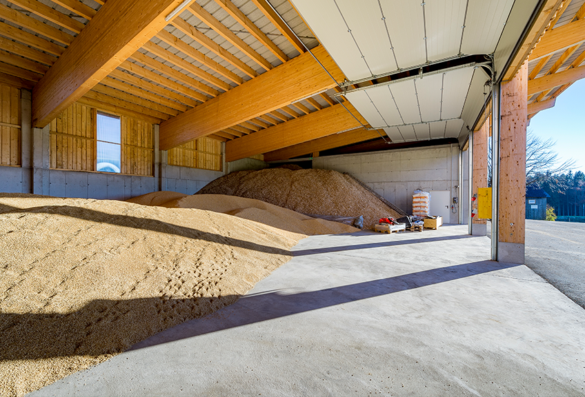 Lagerhalle in Liebenau innen